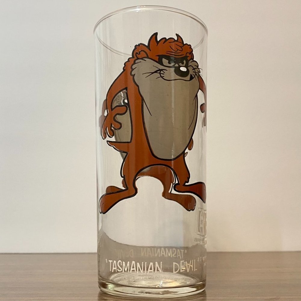 Vintage Pepsi Collector Series Warner Bros 1973 Glass - TASMANIAN DEVIL